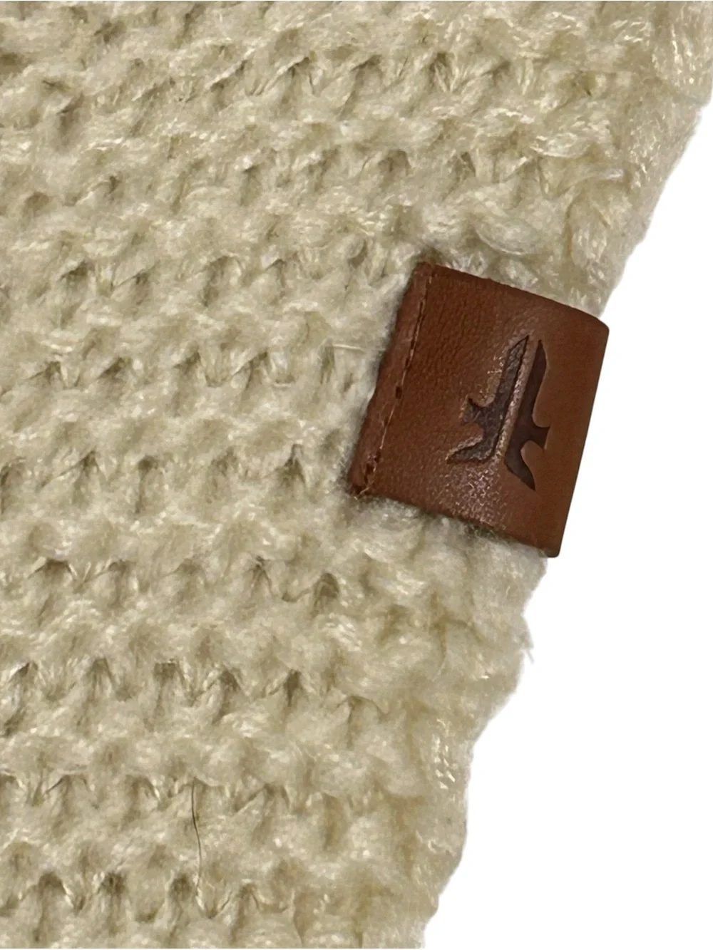 Frye cream fringe